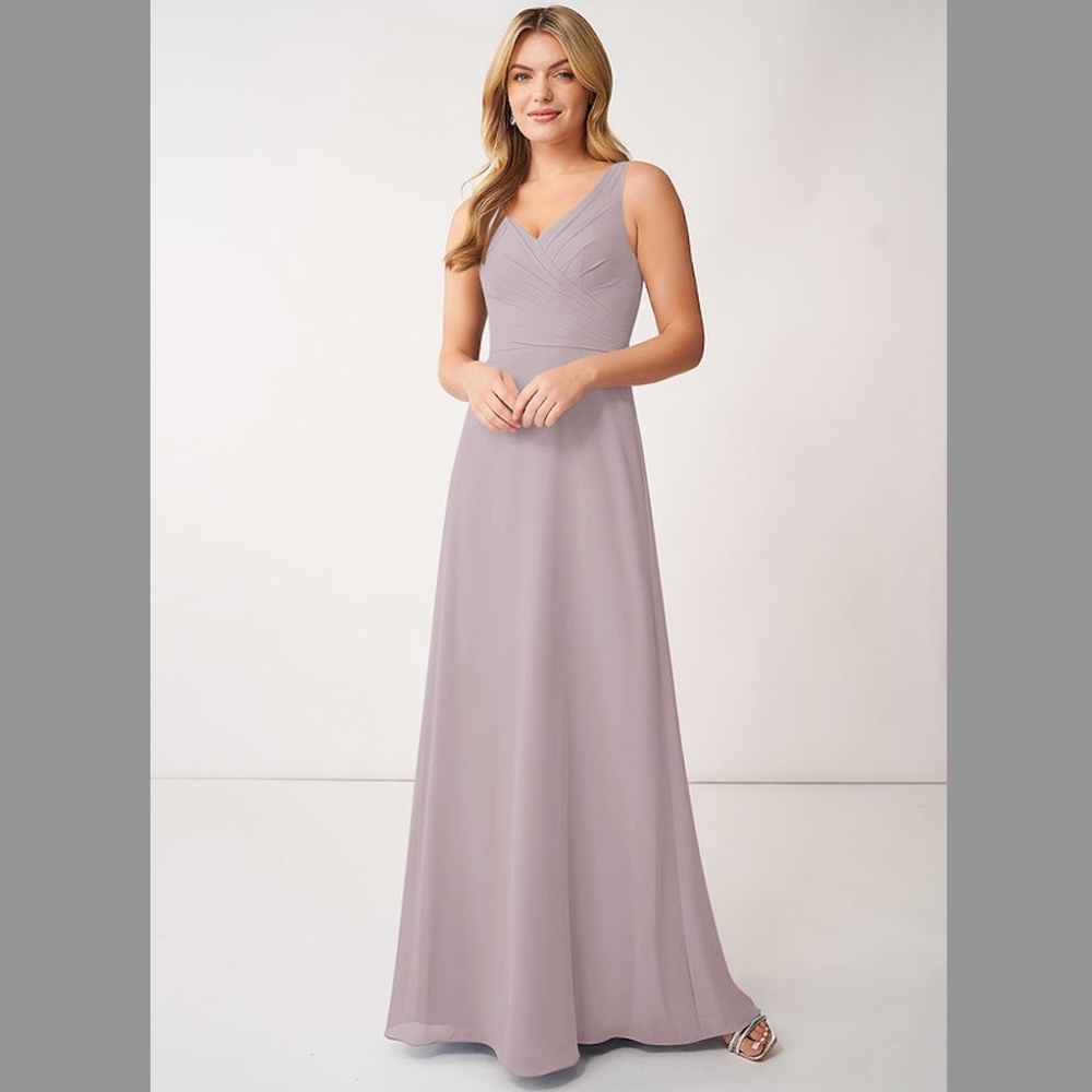 Azazie Nala Bridesmaid Dress in Color Dusk Size A8